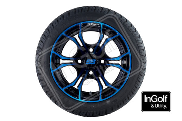 Spyder blue/black 12" rim